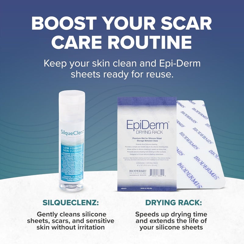 Epi-derm Biodermis Epi-Derm Areopexy Silicone Gel Sheets for Scars - Clear (1 Pair) - Image 5